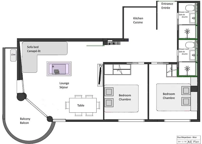 Nice Centre - Apartment With Balcony And Stunning Sea View!